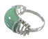 Sterling Silver And Turquoise Ring Size 8-1/4 RX81003